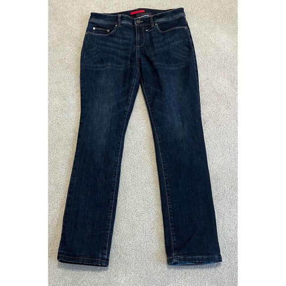 L.L. Bean women's Flannel lined jeans plaid ID500694 dark wash NWOT women's 10 - Picture 1 of 16
